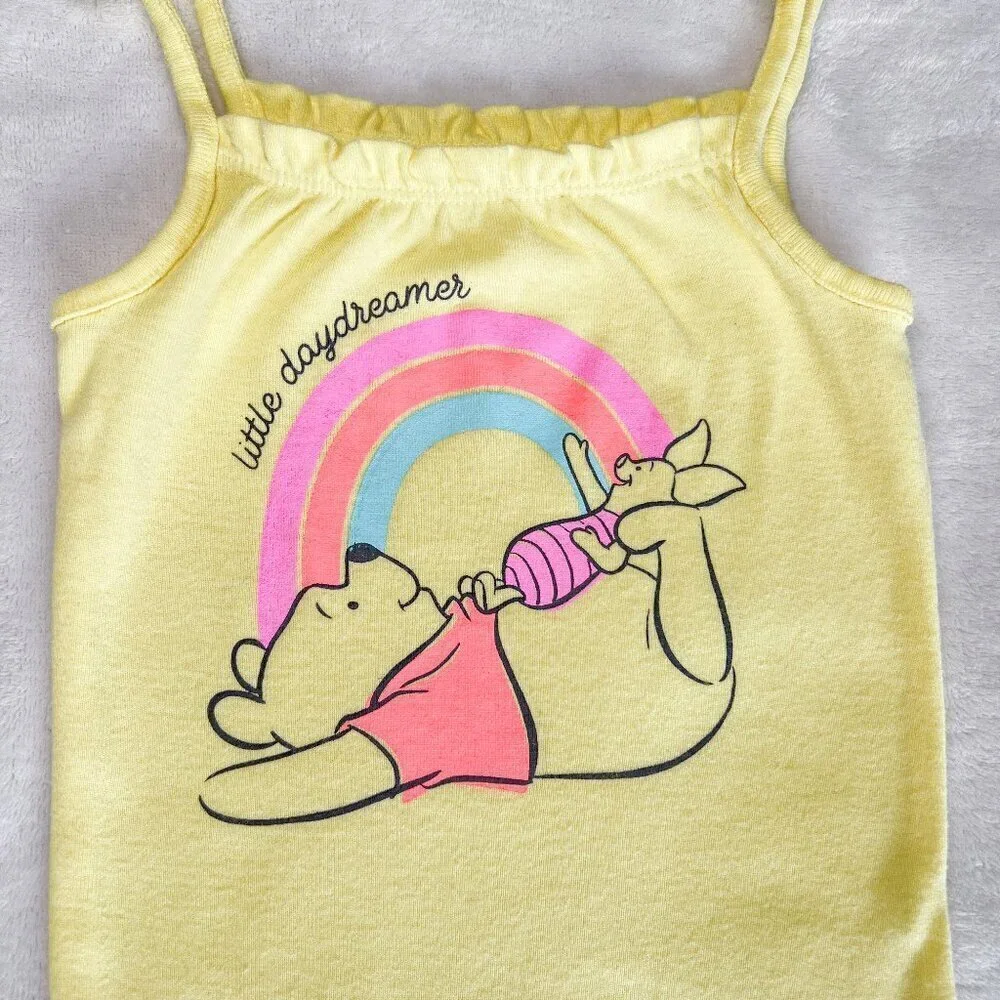 Jumping Beans Smocked Bodysuit | Baby Girls | 12 Months | Winnie Pooh | Yellow